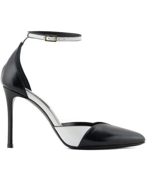 Giorgio Armani 95Mm Ankle Strap Pumps - White