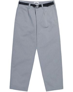 Stone Island プリーツ パンツ - グレー