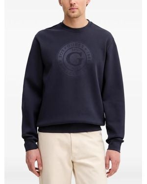 Guess Sudadera Con Cuello Redondo - Azul