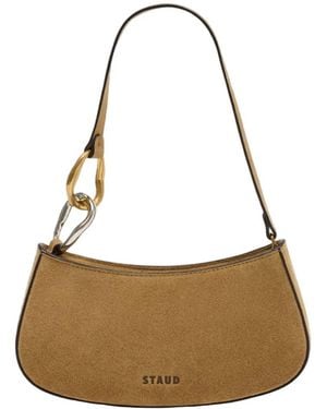STAUD Ollie Ring-detail Shoulder Bag - Metallic