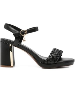Mexx Braided-Detail Buckle-Fastening Sandals - Black