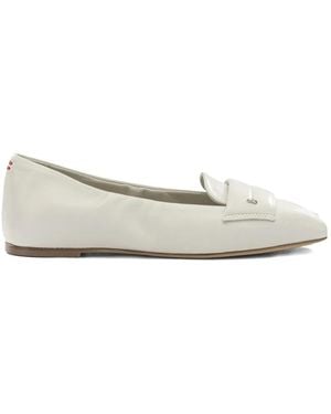 Halmanera Peep-Toe Loafers - White