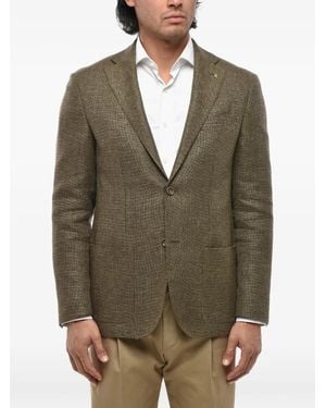 Corneliani Cc Collection Patch-Pocket Blazer - Green