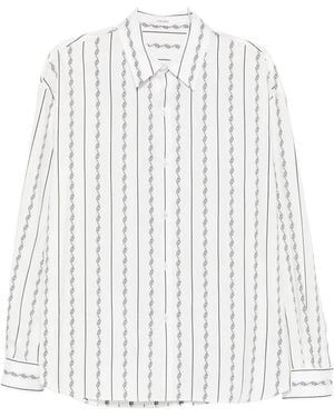 Versace Greca Jacquard Shirt - White