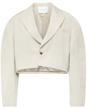 JW Anderson クロップド テーラードジャケット - ホワイト