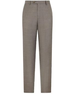 Brooks Brothers Button Wool Trousers - Grey