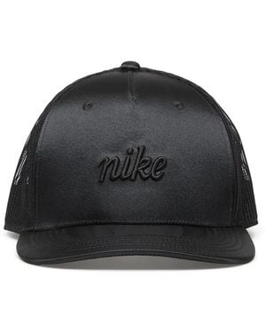 Nike Rise Logo-Embroidered Trucker Cap - Black