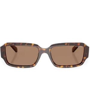 Vogue Eyewear Rectangle-Frame Sunglasses - Brown