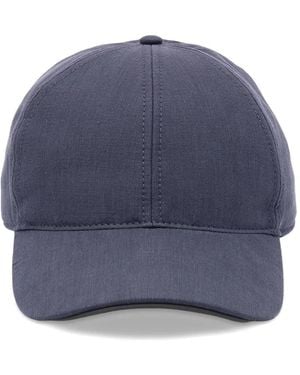 Sease Logo-Detail Baseball Cap - Blue