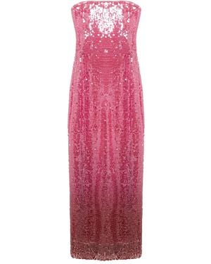 Jonathan Simkhai Leilani Sequin Strapless Gown - Pink