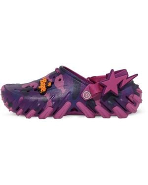 Crocs™ X A Bathing Ape Clogs Echo Con Stampa Camouflage - Viola