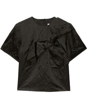 MSGM Ruffled Blouse - Black