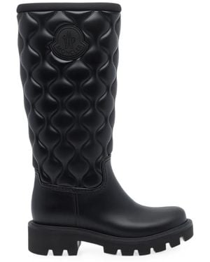 Moncler Kickstream High Rain Boots - Black