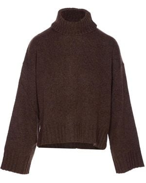 Aniye By Turtleneck Long-Sleeved Sweater - Brown