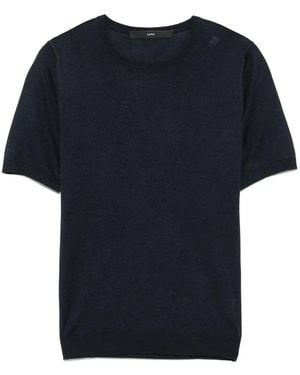 SAPIO Fine-Knit T-Shirt - Black