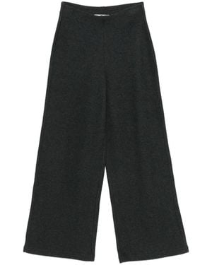 DKNY Elastic-waist Palazzo Trousers - White