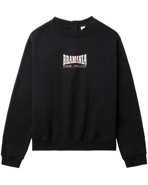 Random Identities Zip-Up Cotton Sweatshirt - Black