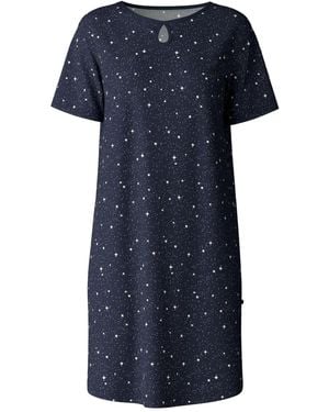 CALIDA Nachthemd Met Sterrenprint - Blauw