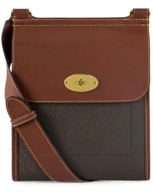 Mulberry Antony Grained-Texture Messenger Bag - Brown