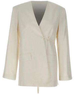 Herskind Indiana Tie-Belt Blazer - White
