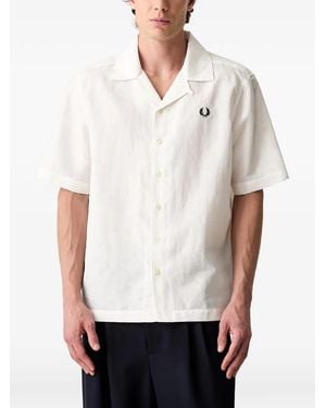 Fred Perry Camicia Con Logo - Bianco