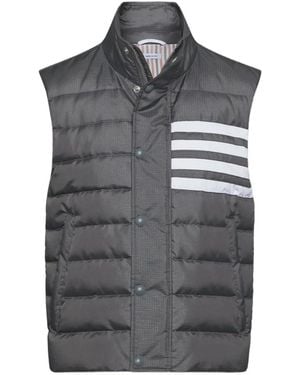 Thom Browne Vest With 4 Side Pockets - Black