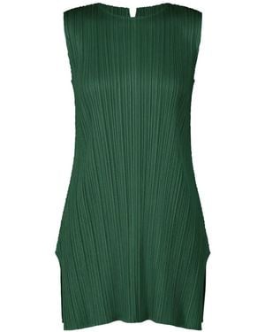 グリーン Pleats Please Issey Miyake ワンピース レディース | Lyst