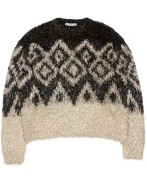 Acne Studios Pullover Mit Geometrischem Muster - Schwarz