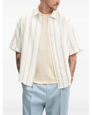HUGO Striped short-sleeved shirt - Blanco