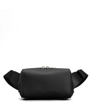 Tod's Kuriertasche Aus Leder - Schwarz