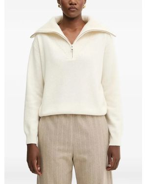 Liviana Conti Andy Zip Cardigan - White