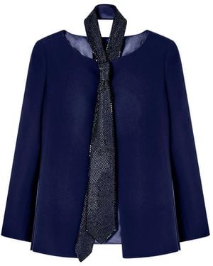 Giorgio Armani Sequin Tie Jacket - Blue