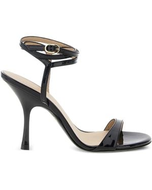 Stuart Weitzman 100Mm Nudist Wrap-Ankle Sandals - Black