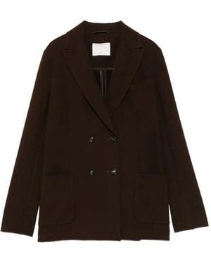 Circolo 1901 Double-Breasted Blazer - Black