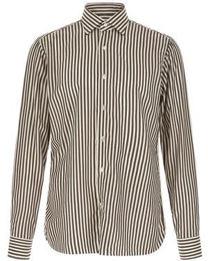 Borriello Striped Buttoned Shirt - Grey