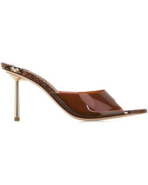 Le Silla Mules Bella 90Mm - Marrone