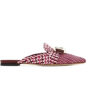 Ferragamo Pointed-Toe Mules - Pink