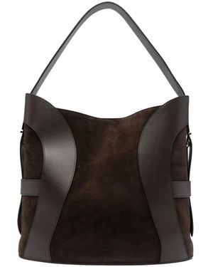 Aigner Deborah Panelled Bucket Bag - Black