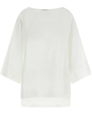 The Row Junia Cotton Blouse - White