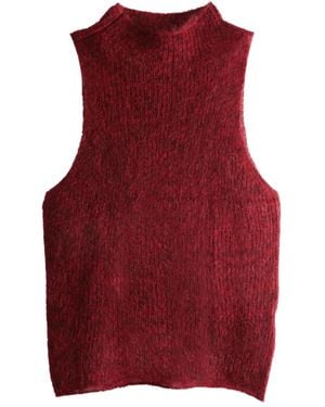 Amomento Trui Met Hoge Hals - Rood