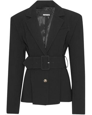 ROTATE BIRGER CHRISTENSEN Blazer Met Ceintuur - Zwart