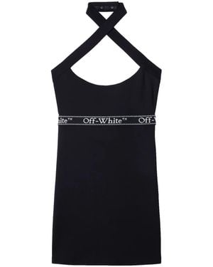 Off-White c/o Virgil Abloh And Logo Band Dress For - Blue
