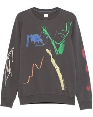Paul Smith Collage-Print Sweatshirt - Grey