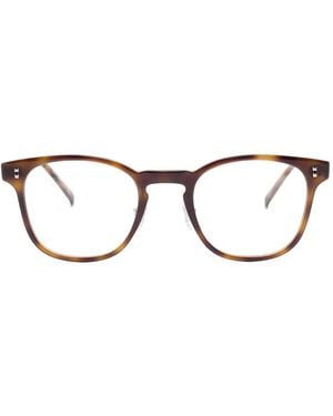 dunhill Gafas Con Montura Redonda - Marrón