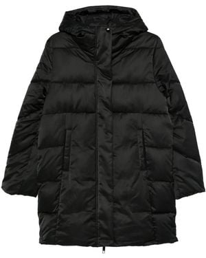 BOSS Plumífero con capucha - Negro