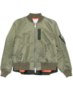 Sacai Nylon Bomber Jacket - Green