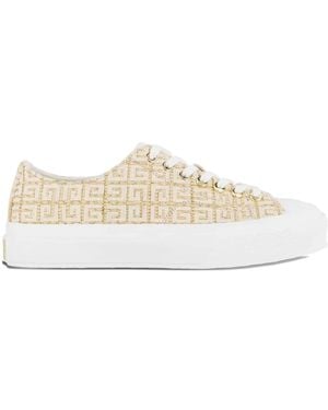 Givenchy 4G-pattern platform sneakers - Weiß
