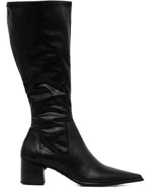 Vagabond Shoemakers Pointed-Toe Knee-High Boots - Black