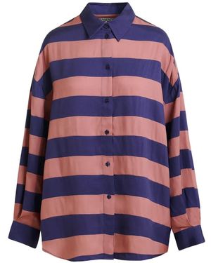 Essentiel Antwerp Striped-Pattern Shirt - Blue