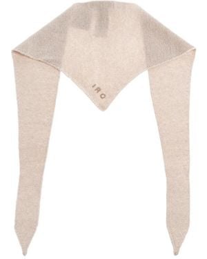 IRO Knitted Point Scarf - White
